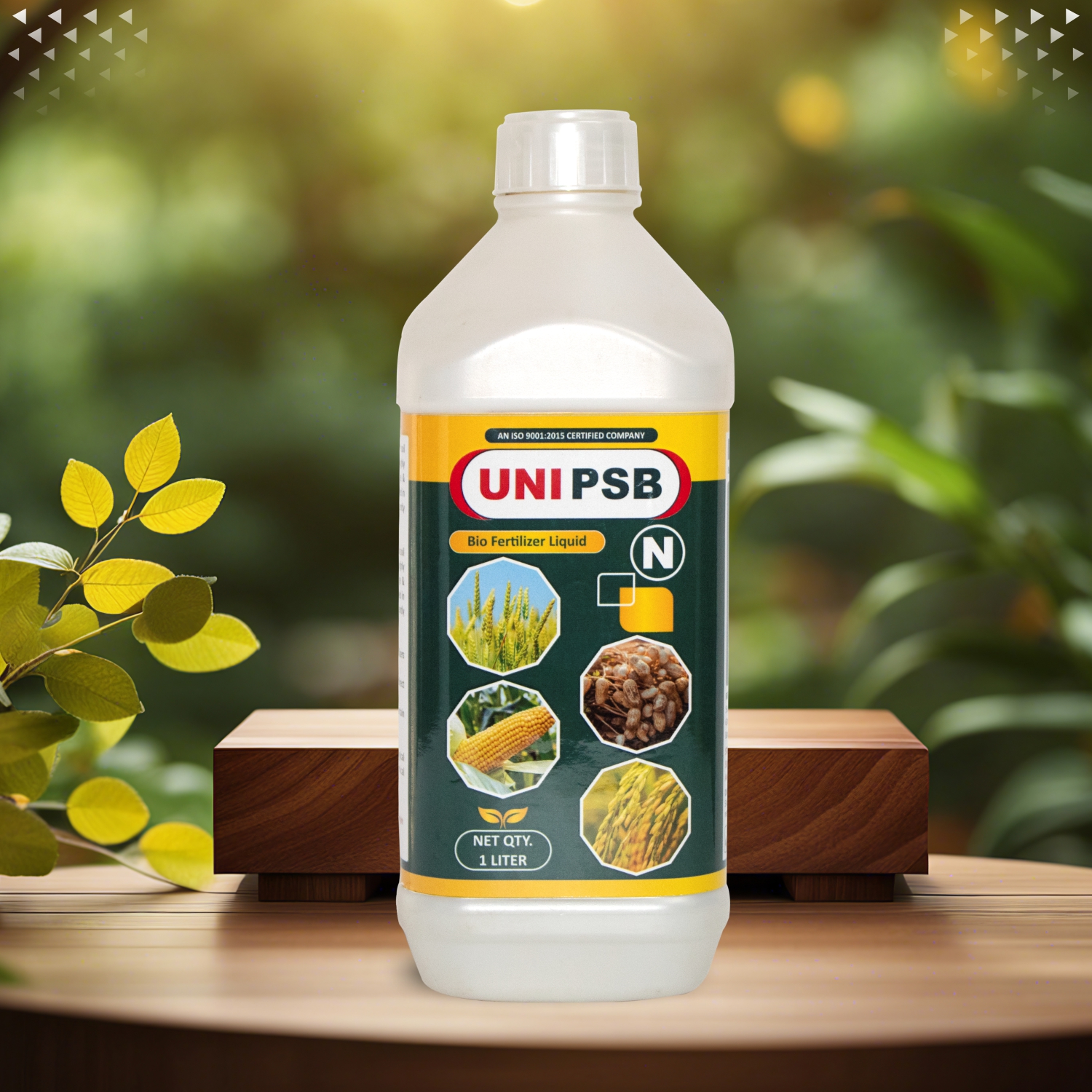 UNI PSB LIQUID - Bacillus Megaterium Liquid Biofertilizer, 1 Ltr for 1 Acre, Phosphate Solubilizing, Quick Release, Water Soluble