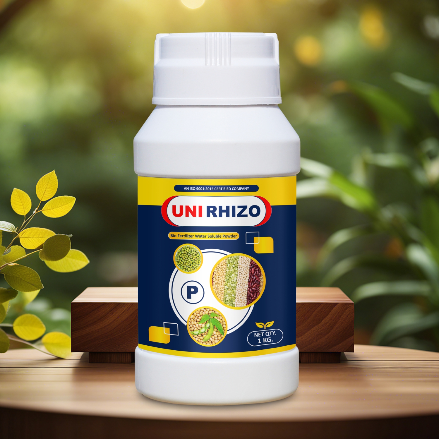 UNI RHIZO WSP Fertilizer - Rhizobium Spp. Powder, 100% Water Soluble | Nitrogen Fixing, Controlled Release, Soil Application