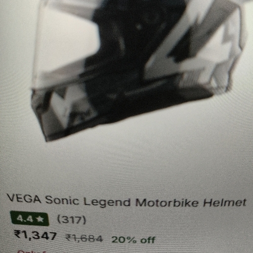 Vega Sonic legend motorbike helmet