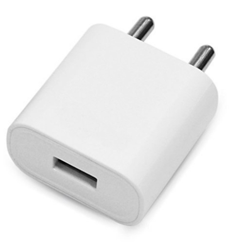 White Electric Single Usb Mobile Adapter