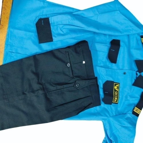 Blue Black Security Guard Uniform 