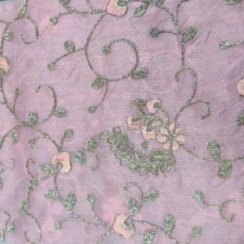 Embroidered Organza Fabric