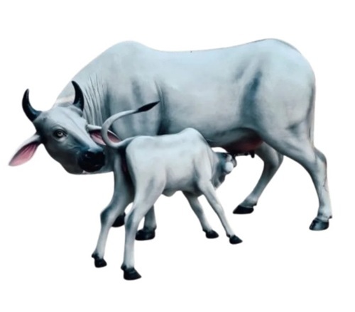 Frp Cow And Calf Statue