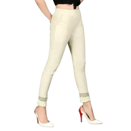Ladies Plain Cotton Jegging