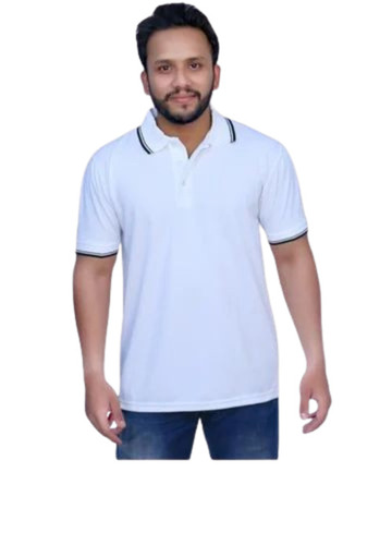 Men White Color T Shirt
