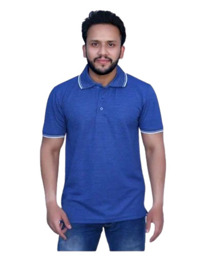 Mens Blue Color T Shirt