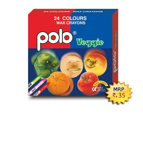 24 Colours Veggie Wax Crayons