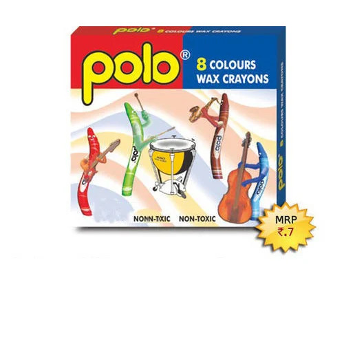 8 Colours Wax Crayons