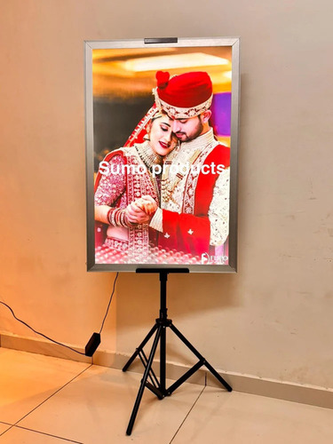 Aluminium Led Back Lite Clip On Photo Frame For Wedding - Features: Energy Efficient