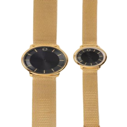 Black Dial Couple Watch Set