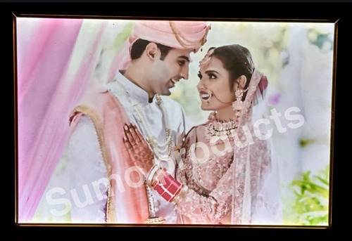 Brown Wooden Type Led Photo Frame - Features: Energy Efficient