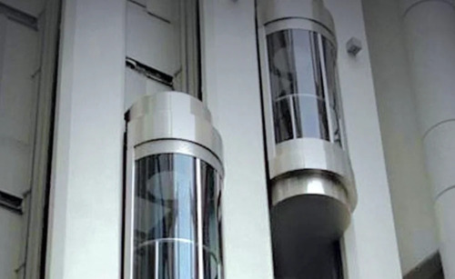Mall Capsule Passenger Elevator - Material: Stainless Steel