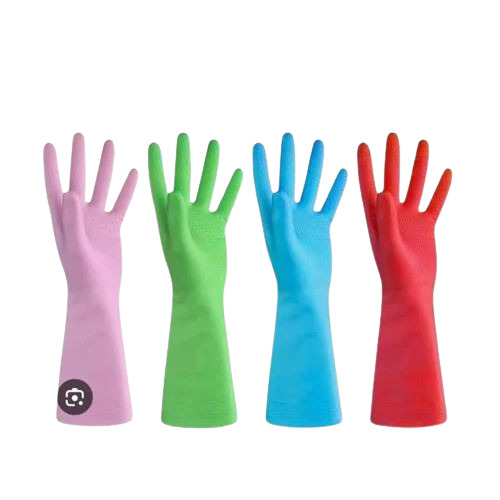 Multi Color Industrial Rubber Gloves