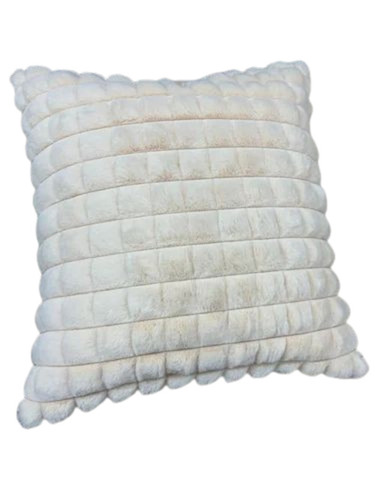 White Color Velvet Cushion Cover