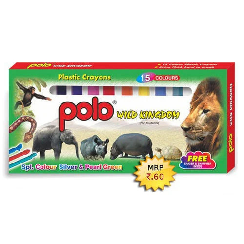Wild Kingdom Plastic Crayons