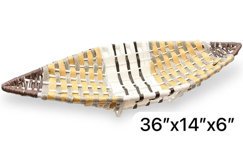 Willow Gift Hamper Basket Boat 36X14X 6 Inch - Features: Eco-Friendly