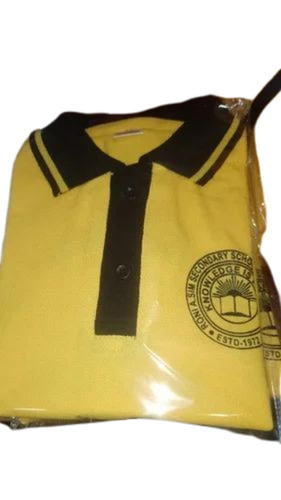 Yellow Color School T Shirt