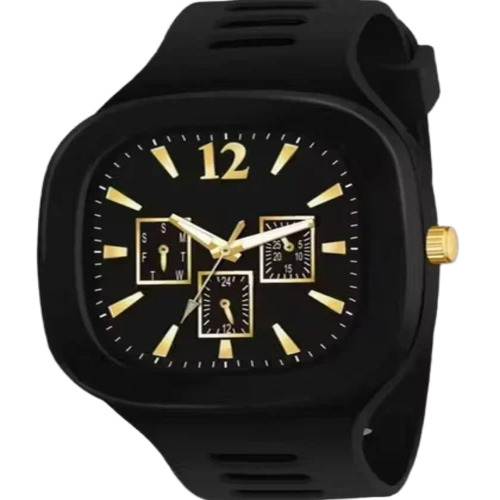 Black Men Analog Writst Watch
