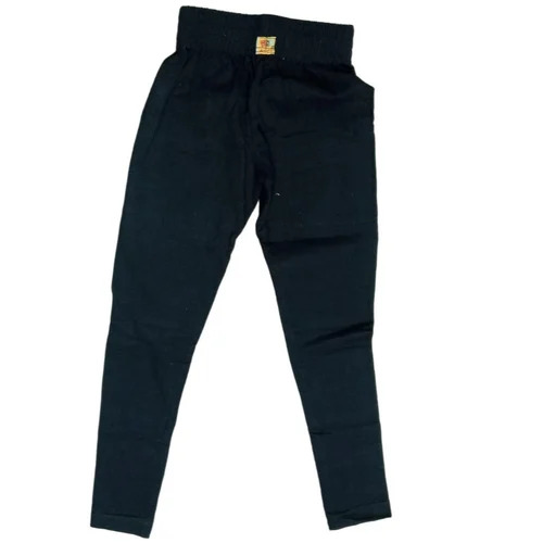 Flora Plain Black Kids Legging