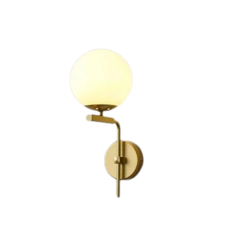 Gold Frosted Glass Wall Light