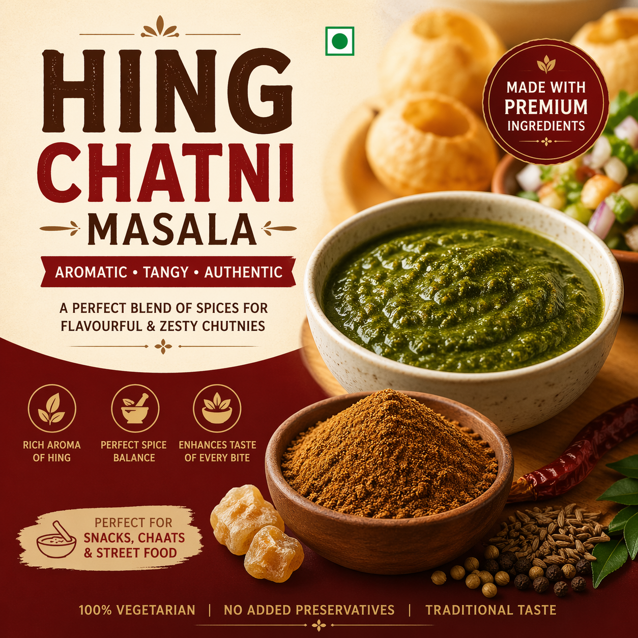 Hing Chatni Masala Indian Seasoning Powder