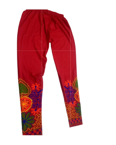 Ladies Embroidery Cotton Legging