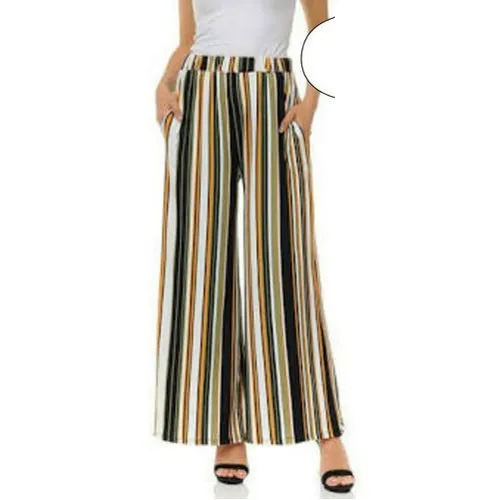 Ladies Striped Print Palazzo