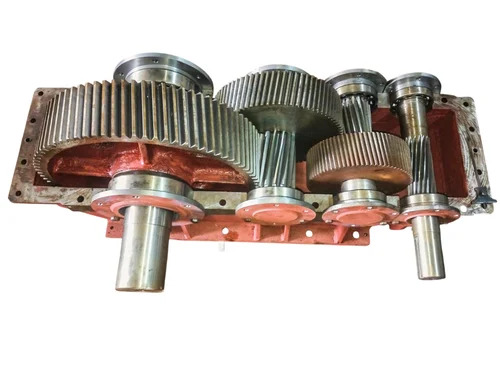 Alloy Steel Horizontal Helical Gearbox - Color: Blue