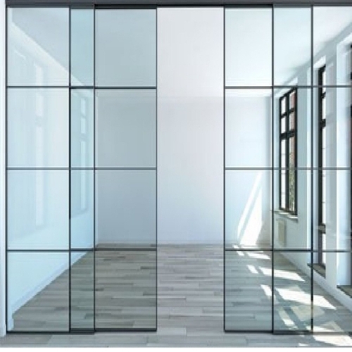 Gypsum Partition Slim Glass Profiles