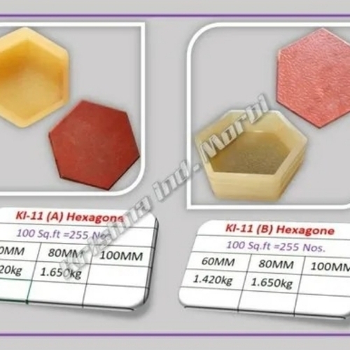 Hexagon Rubber Paver Mould