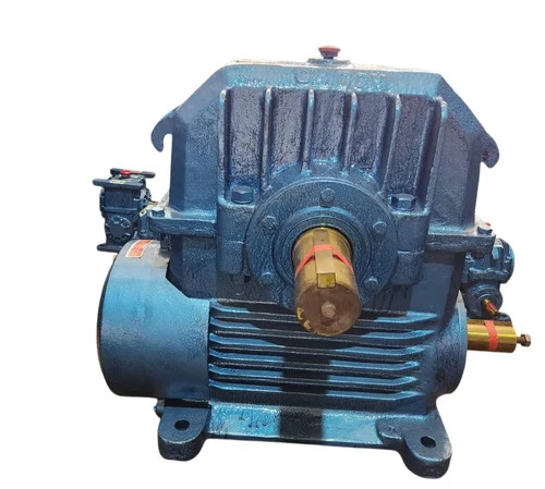 Horizontal Worm Gearbox - Color: Blue