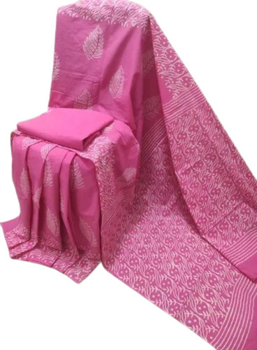 Pink Color Printed Saree 