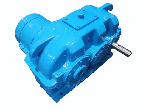 Plastic Extruder Gearbox - Color: Blue