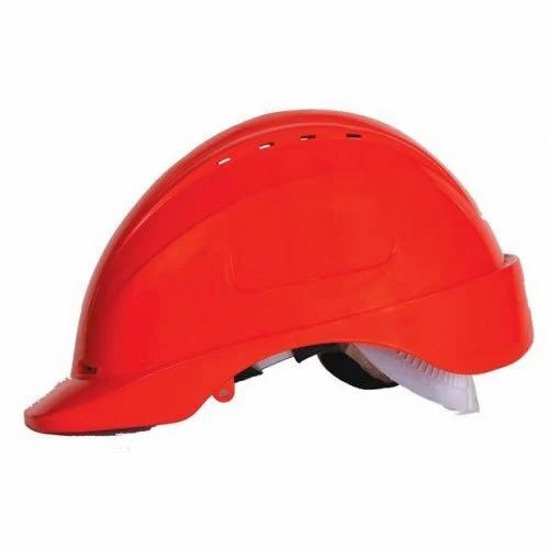 Red Industrial Safety Helmet