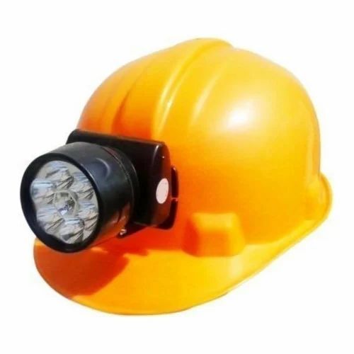 Yellow Color Torch Safety Helmet
