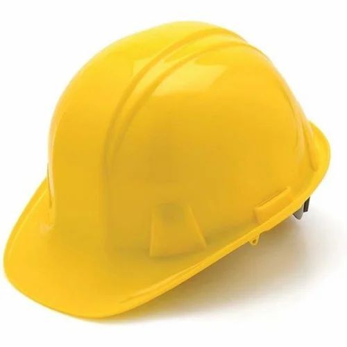 Yellow Ratchet Hard Hat Safety Helmet