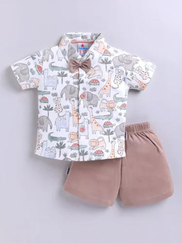 100 % Cotton Interlock With Animal Print Baba Suit....