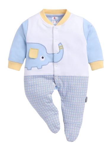 100% CottonA Interlock Knit Full Sleeves H Romper