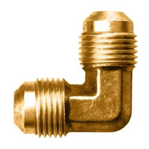 90 Degree Brass Flare Elbow - Color: Golden