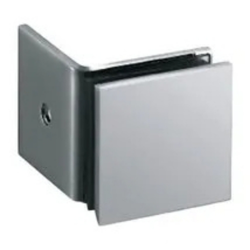 Aluminium Wall To Glass Connector - Metal Silver, All Size | Durable, Corrosion Resistant, Frameless Glass Support