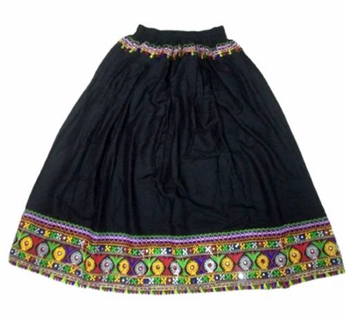 Black Rayon Skirt