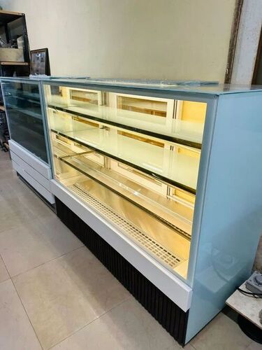 Blue Color Sweets Display Counter