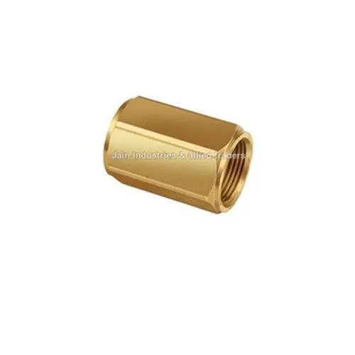 Brass Pipe Sockets - Color: Golden