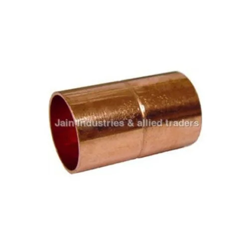 Copper Pipe Socket - Color: Golden