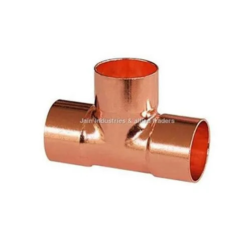Copper Pipe Tee - Color: Golden