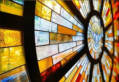 Glossy Stained Glass Panel - Color: .
