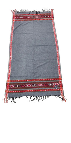 Ladies Gray Printed Shawl