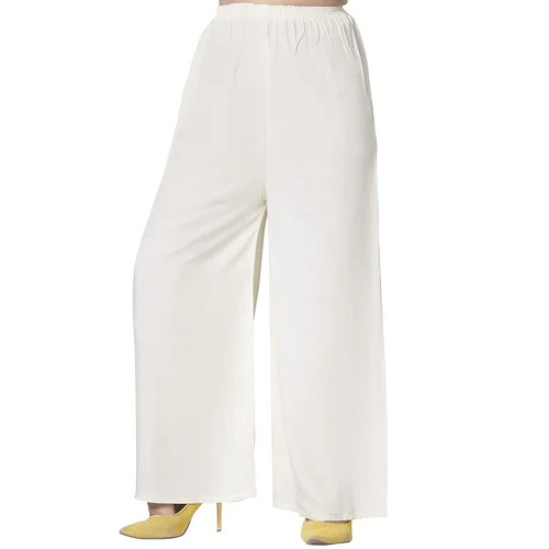 Ladies White Palazzo Pants