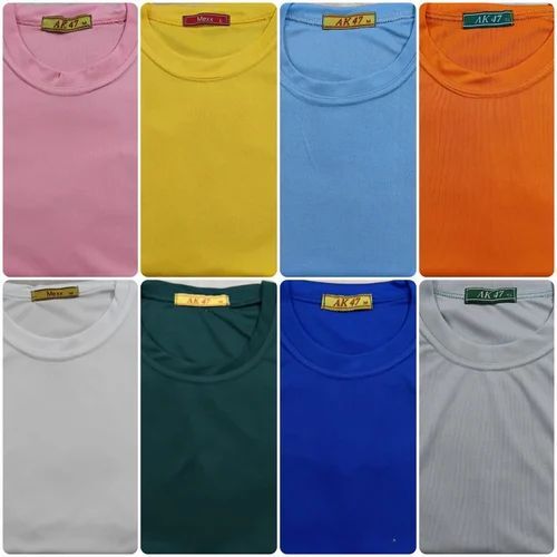 Multicolor Round Neck Men T-Shirt