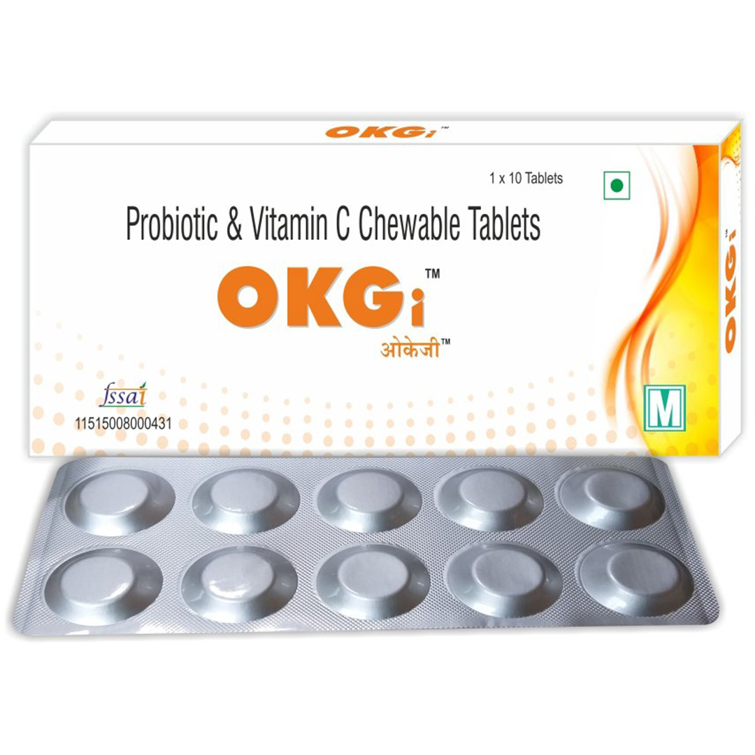 OKGi Probiotic & Vitamin C Chewable Tablets